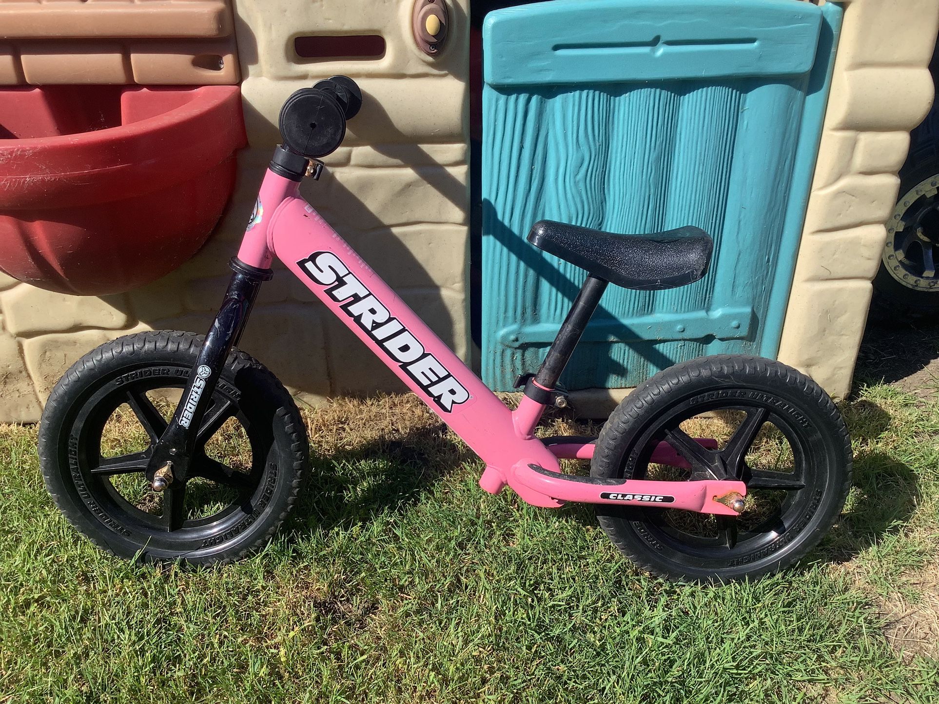 Pink Strider Balance Bike