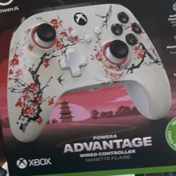 Brand New PowerA Advantage Wired Xbox Controller – Cherry Blossom Design
