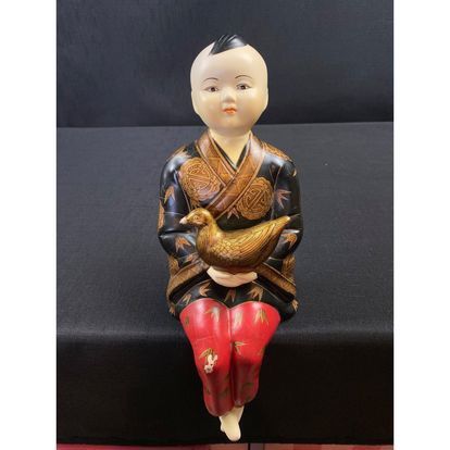 Japanese Kutani Ceramic Figure Statue Boy Sitting,All Products : American Fashion Style Bags On Sale