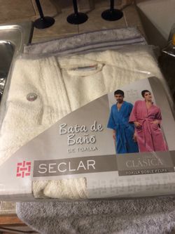 Bata de baño masculina talle M