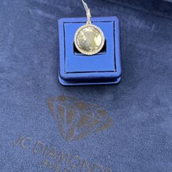 Pendant Memory 10k Gold Diamonds Real  