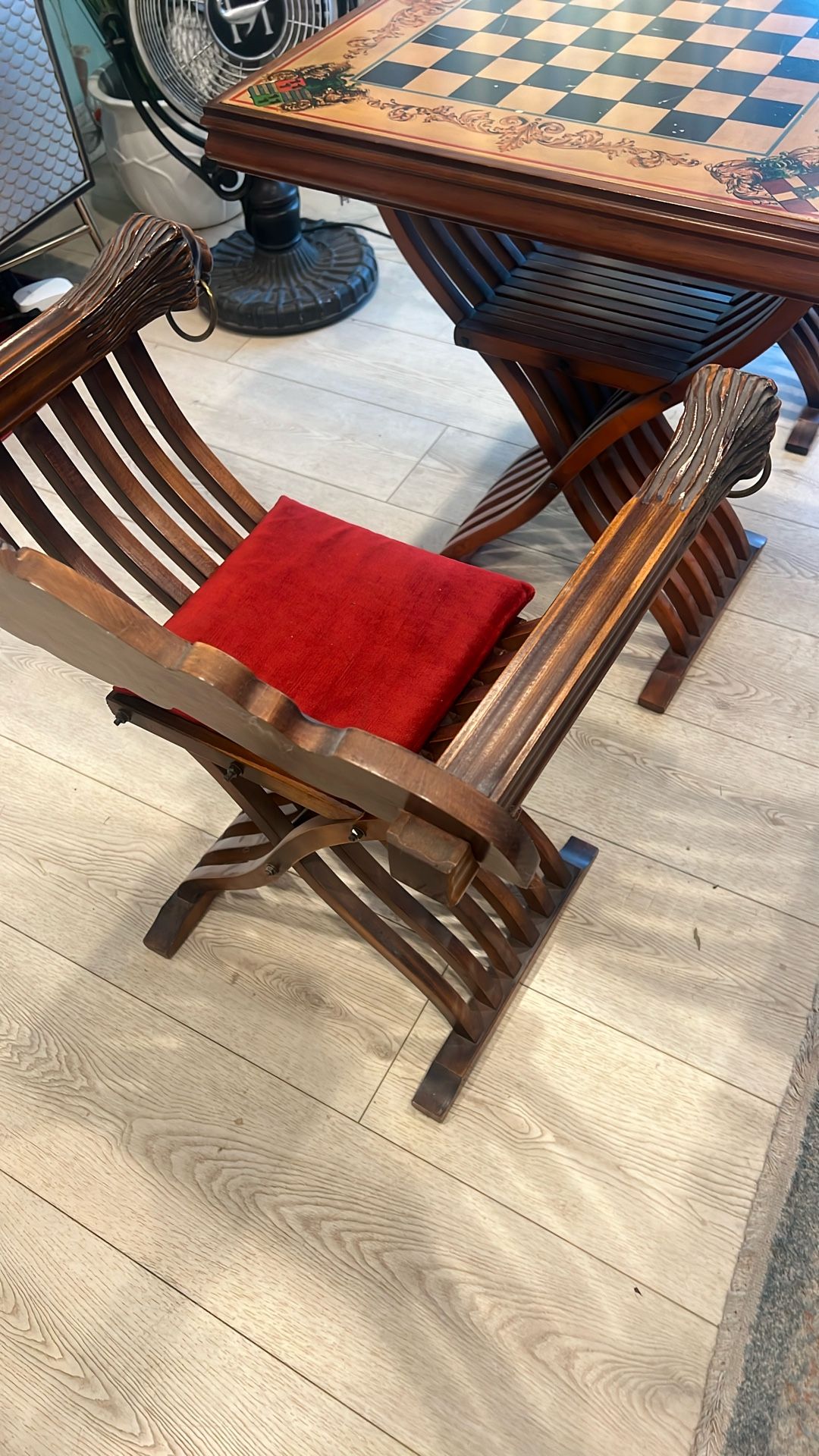 Chess Table And Chairs