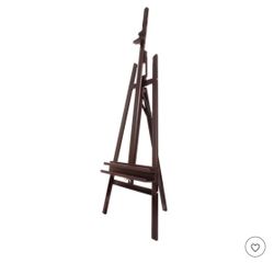 SoHo Urban Artist Wooden A-Frame Lyre Easel Mahogany