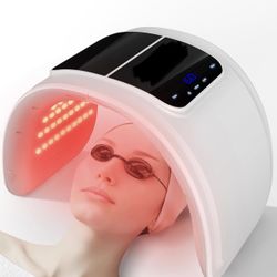 Red-Light-Therapy-Mask, Led Light Therapy for Face, 7 Colors Led Face Mask