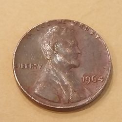 1964 One Cent Penny, FREE SHIPPING 