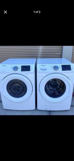 Samsung front load washer and dryer / delivery