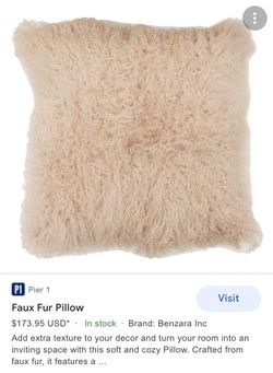 Beautiful!!! Two Pink Throw Pillows $40 For Both