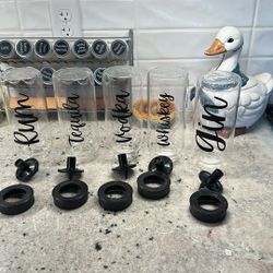 Bartesian Bottles Set Of 5