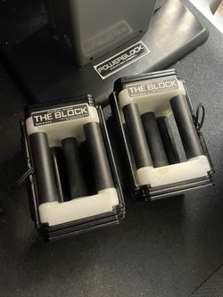 Power Block Pair Of 45 Lb Dumbbells 