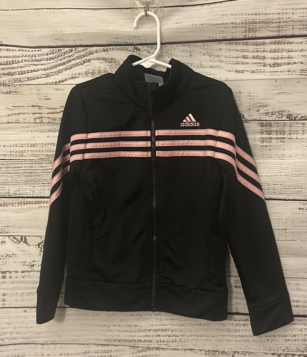 Black and pink adidas jacket size 6