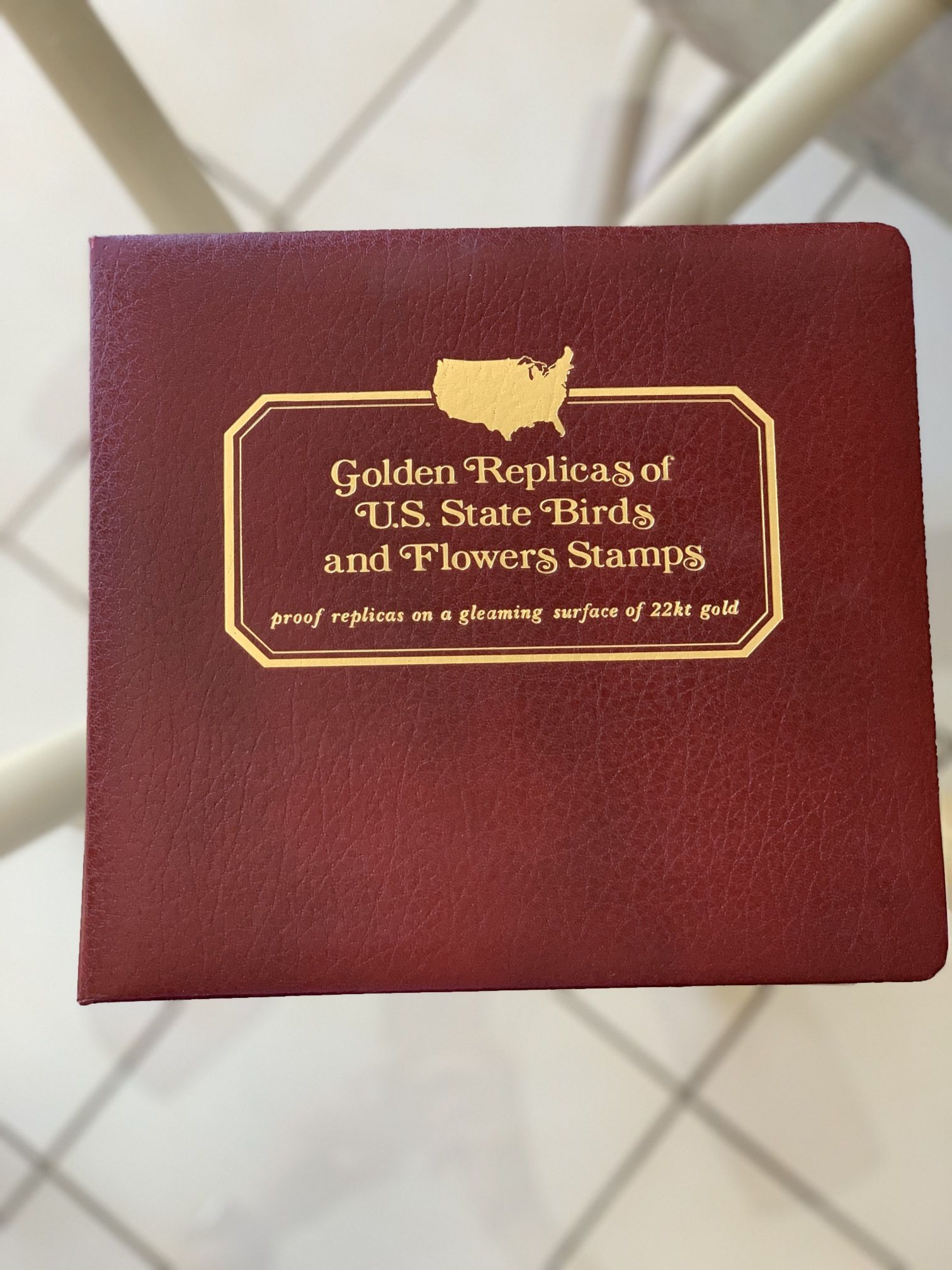 Golden Replicas of US State Birds and Flowers Stamps