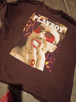 Playboy Graphic T-Shirt Brown