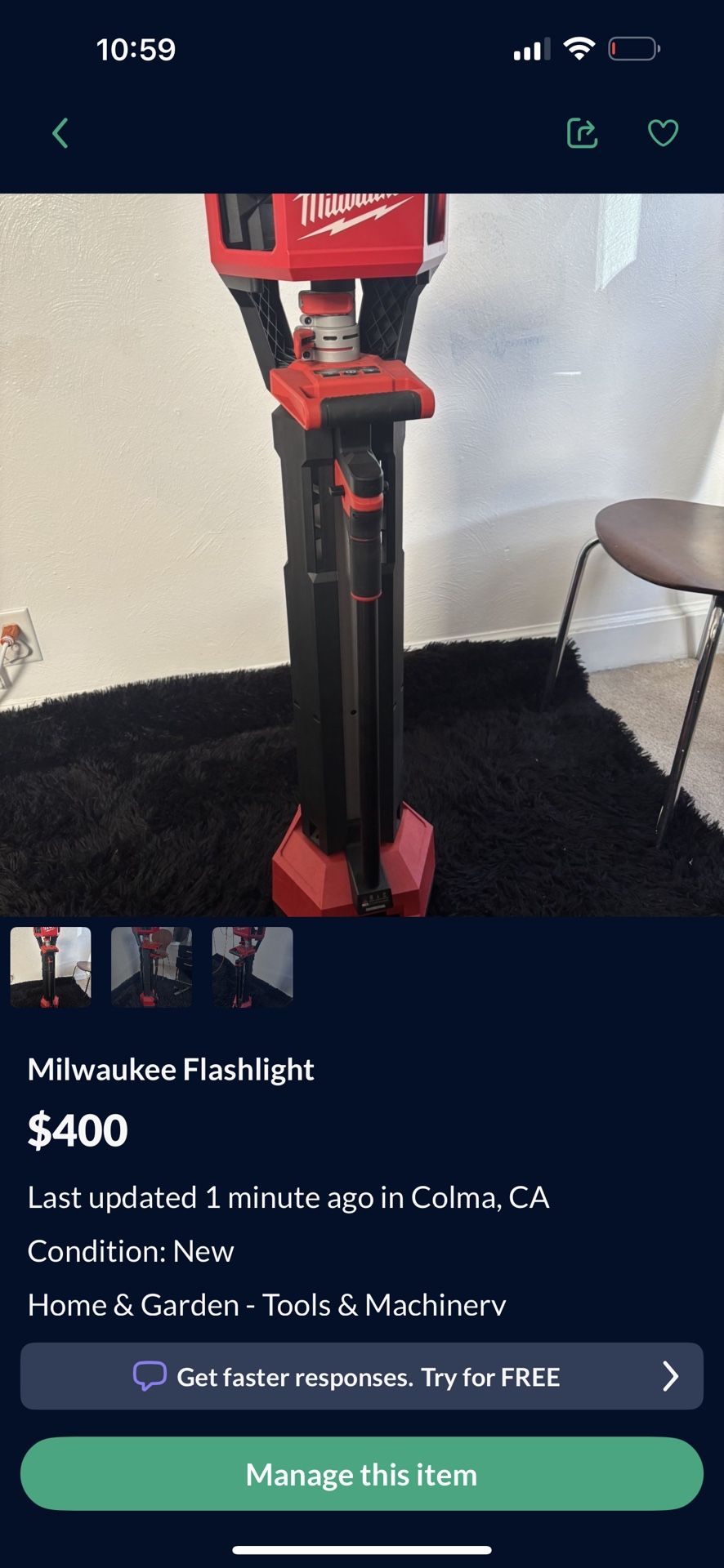 Milwaukee Flashlight