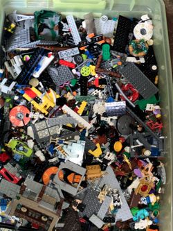 Two containers of legos