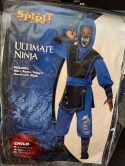 Boys Ninja Halloween costume size 8-10