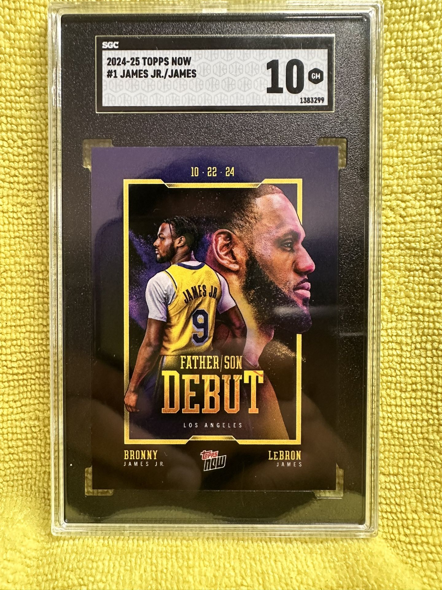 2024 Lebron/Bronny James Debut SGC 10
