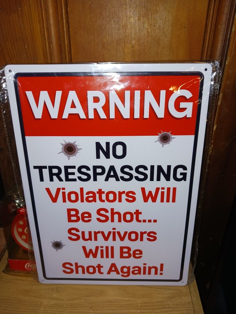Brand New Warning Sign