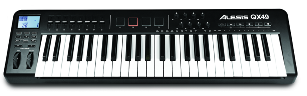 Alesis QX49 - 49 Key MIDI Keyboard Controller with Stand
