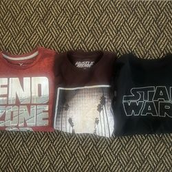 Three Long Sleeve Shirts, Size 10-12 Kids 