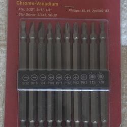 Double Sided Hex Screwdriver Bits - Multiple Quantities Available