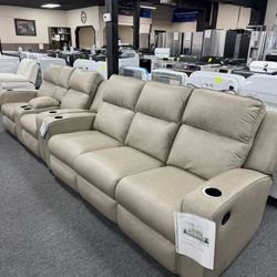 Recliner Leather Sofa & Loveseat. 🚚WE DELIVER 🚚