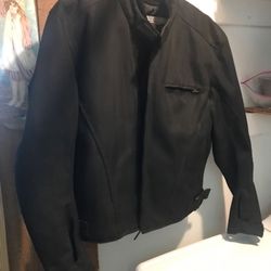 Motrcicle jacket and vest black