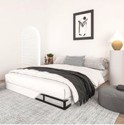 5 Inch Box Spring Full Size Bed, Heavy Duty 3000 LBS Metal Bed Base with Easy Clean Fabric Cover