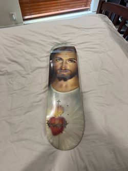 *NEW* prayer card skateboard Jesus Supreme 8.5 x 32 IN HAND