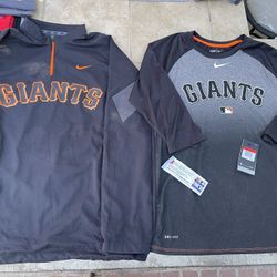 NIKE GIANTS LARGE JACKET AND SHIRT