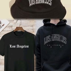 La Hat Shirt And Hoodie Set 