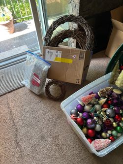 Christmas balls for wreath