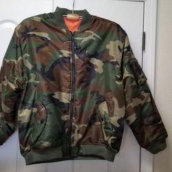 XL Camouflage MA-1 Bomber Jacket 