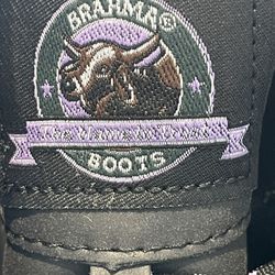 NWOT Brahma Woman’s Size 11M Steel Toe Black Boots