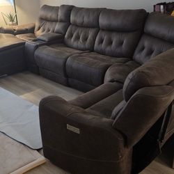 Dual Power Reclining Sofa