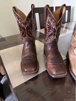 Leather boots