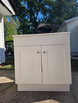 White Bathroom Vanity Cabinet