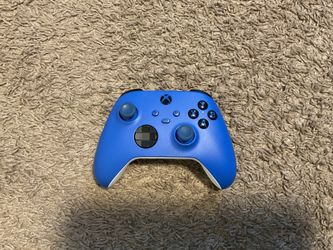 Blue Xbox wireless controller