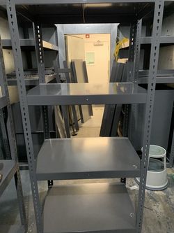 Heavy duty metal shelves