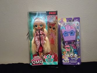 LOL OMG Swag Doll And Polly Pocket Toy Bundle