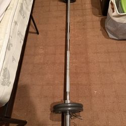 Dumb Bell And Bar Bell With Weights 