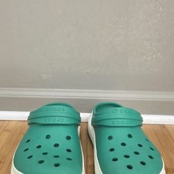 Crocs Green and White Water Shoes 