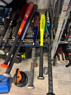 Lot of Used Baseball Bats – Easton & Louisville Slugger