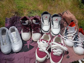 Kids / Toddler Jordan, Nike & Vans Sneaker Lot - Size 11c (5 Pairs)