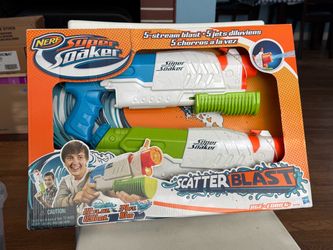 NERF Super Soaker SCATTERBLAST 2 Pack 5 Stream Blast Scatter Blaster