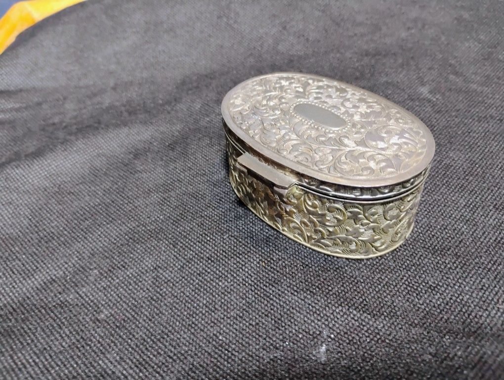 Likely Silver Plating Red Velvet Interior
