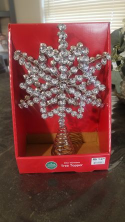 Silver Gemstone Tree Topper