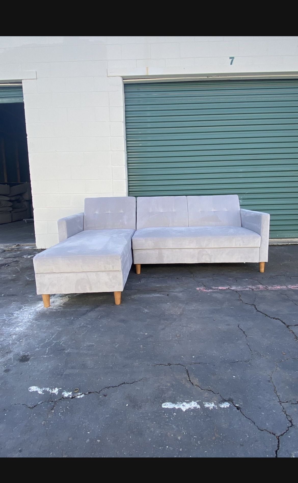 Grey Sectional Couch With Storage FREE DELIVERY