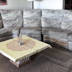 Free Sectional Multi Color Grey