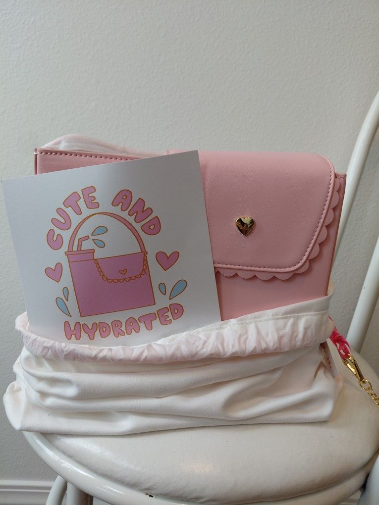 Pink Kate Gabrielle Purse With Cup Holder