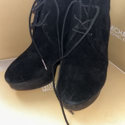 Michael Kors Black Ankle Boot Wedges – Gently Used